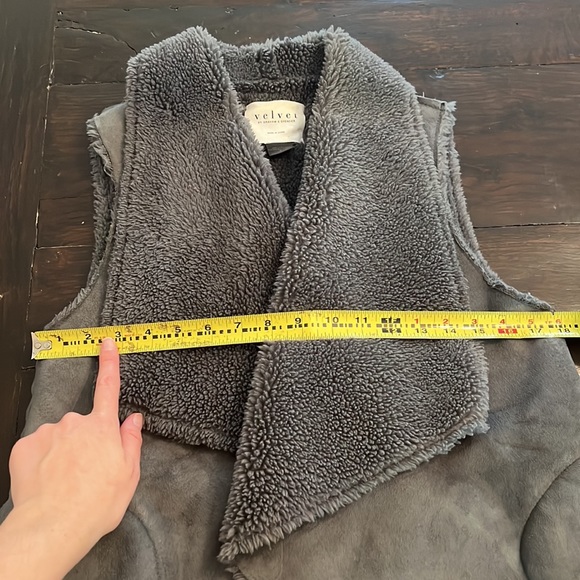 Velvet Graham & Spencer Faux Suede/Shearling Vest (Sz S) - Picture 16 of 16